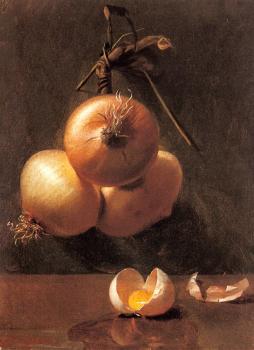 伯塔 貝奇 A Still Life with Onions and a Cracked Egg